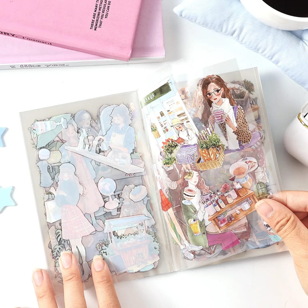 Premium Human Character Sticker book for Journaling & Scrapbooking l Pack of 1 contains 20 sheets