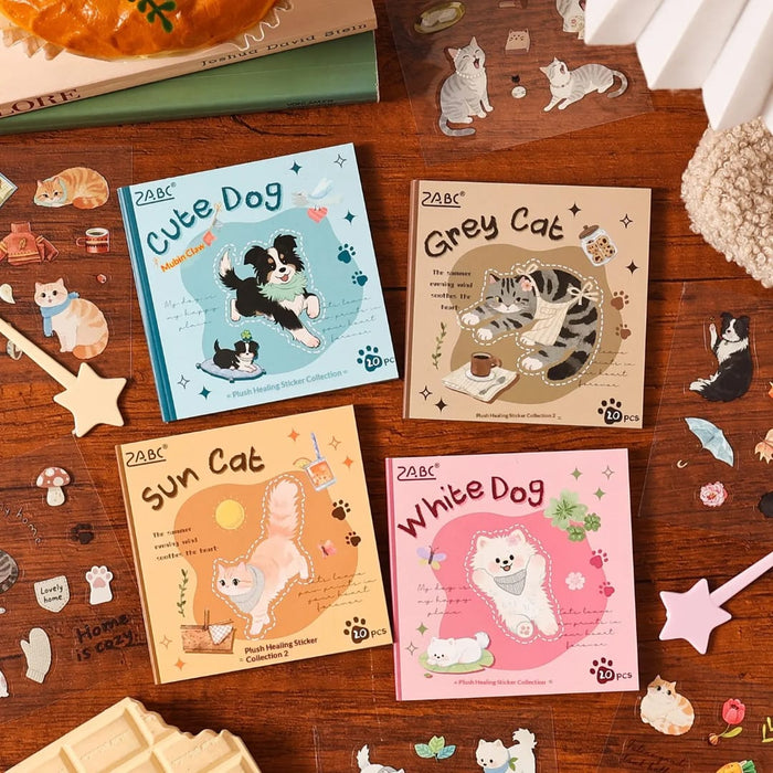 Premium Kitty Sticker book for Journaling & Scrapbooking l Pack of 1 contains 20 sheets