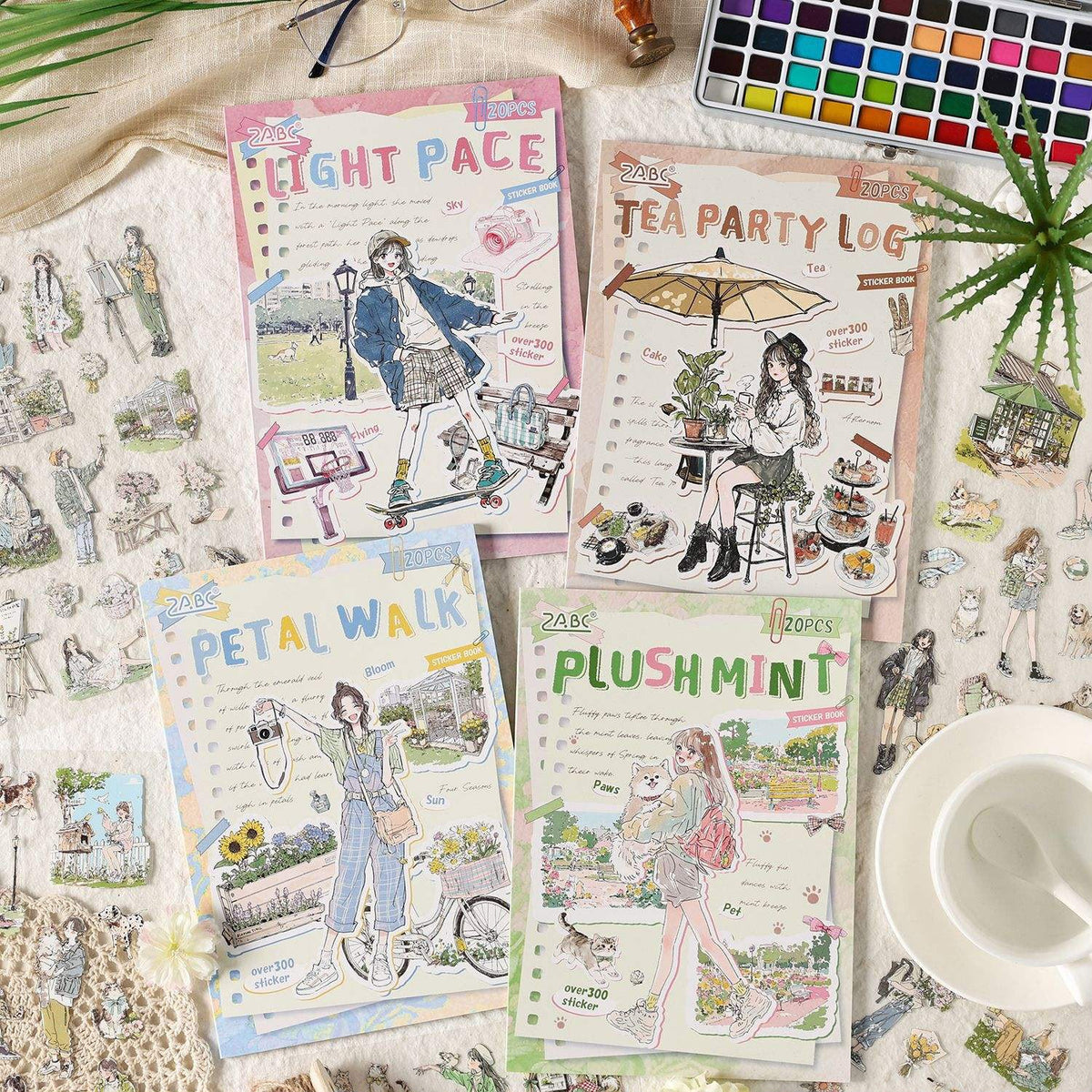 Premium Human Character Sticker book for Journaling & Scrapbooking l Pack of 1 contains 20 sheets