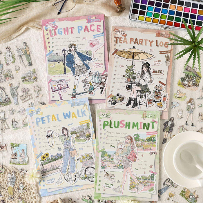 Premium Human Character Sticker book for Journaling & Scrapbooking l Pack of 1 contains 20 sheets