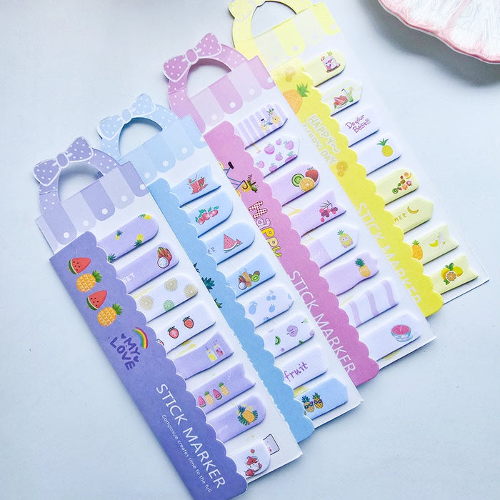 (Buy 1 Get 1 Free) Aesthetic fruit sticky notes for Books & Planners | Assorted Design| Pack Of 1