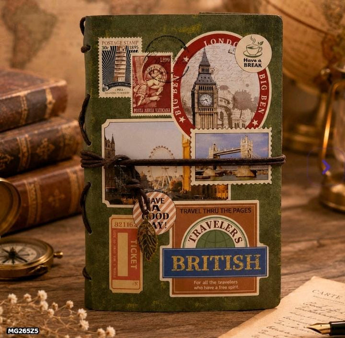 Vintage Journal Diary for gifting l pack of 1 diary l 18.5x11cm