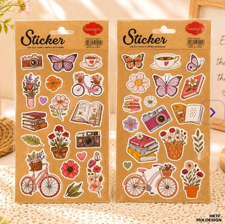 Premium Cute Deco sticker for crafts l journaling & scrapbooking l Pack of 1 sheets