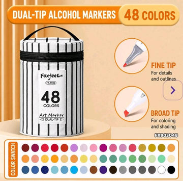 Premium Artist Dual-tip Smooth Alcohol Markers With Pouch l Pack of 1