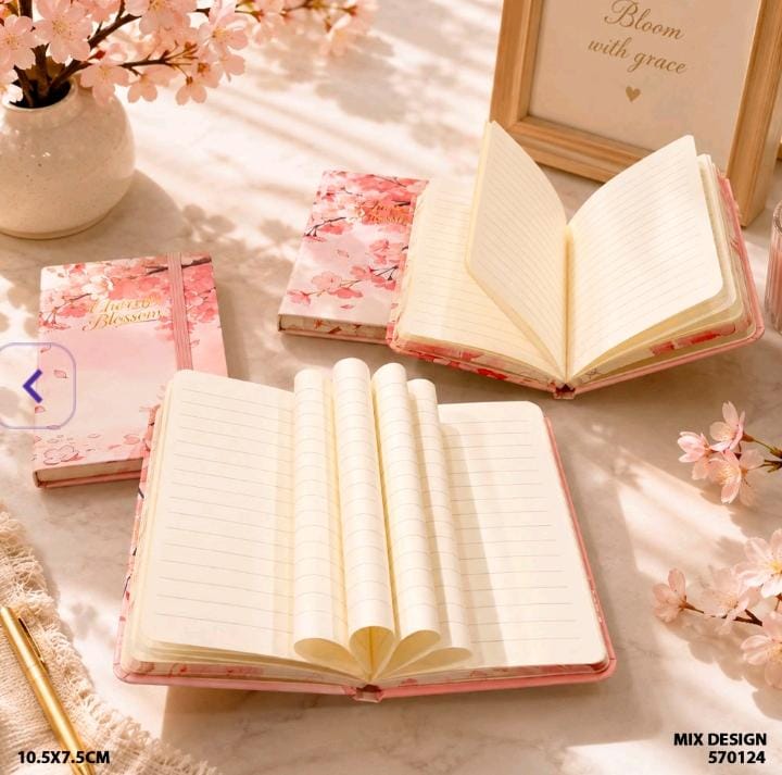 Premium Sakura Blossom Floral Diary | Pack Of 1 diary