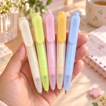 Premium Pastel Pocket Fine 0.5mm Precision Pen | Smooth Writing Fine Tip | 5 Colors | Pack of 5