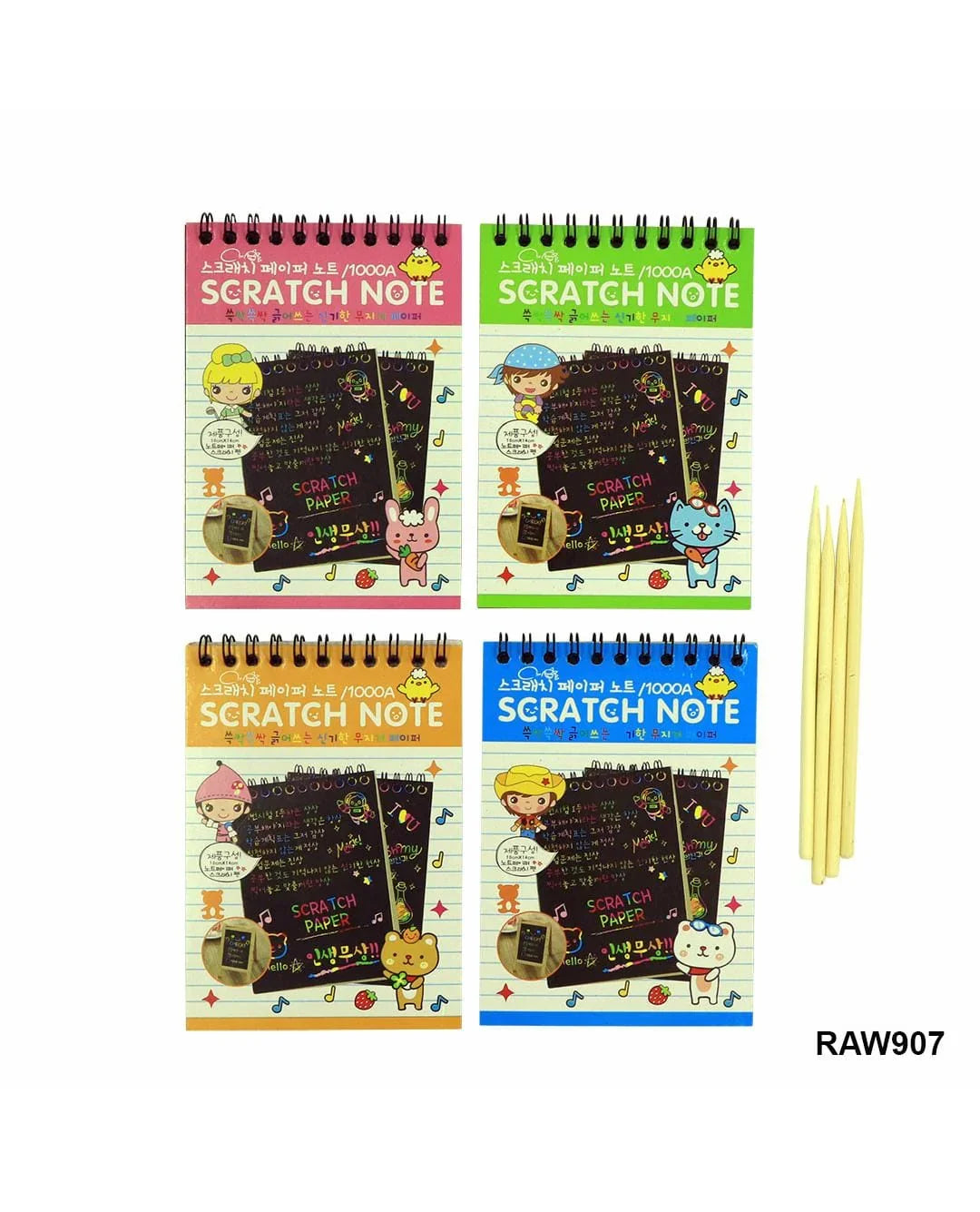 A6 Scratch Book -(A Book of 10 Sheets Kids Painting Set Scratch Paper