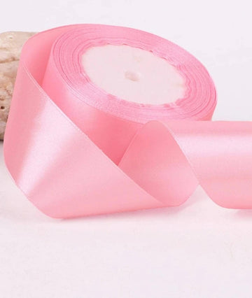 Premium 1.5 inch satin ribbon (Pastel color)-  Princess Pink