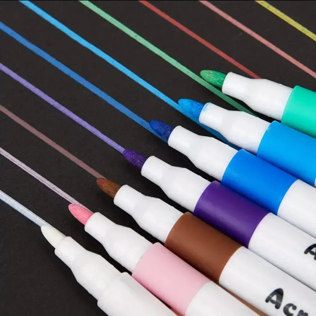 Acrylic Paint Markers – Multi-Surface Art Pens for Resin, Wood, Canvas & More I Limited edition