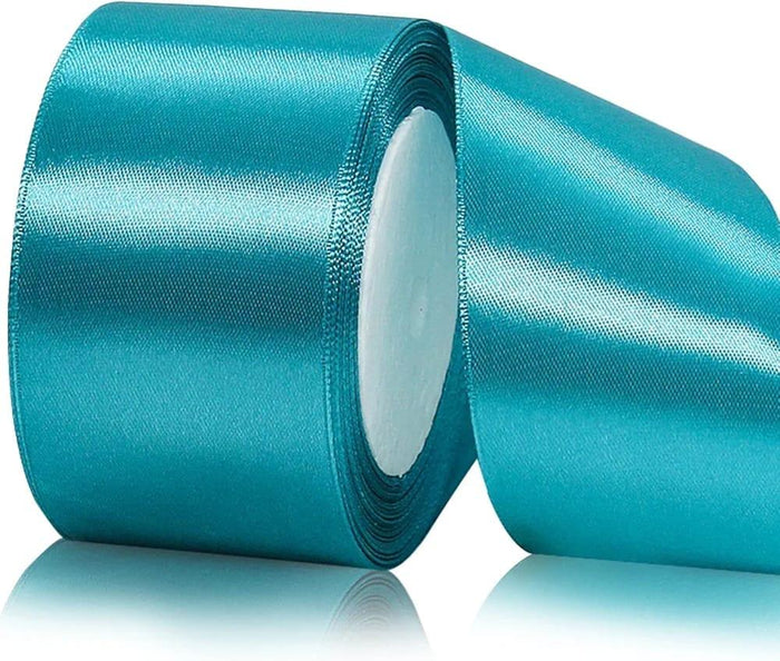 Turquoise Blue Premium 1.5 inch Satin Ribbon l Pack of 1 (10 meters)