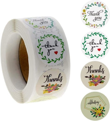 (JUMBO ROLL) Thank you labels for your small business (500 Labels) 1inch