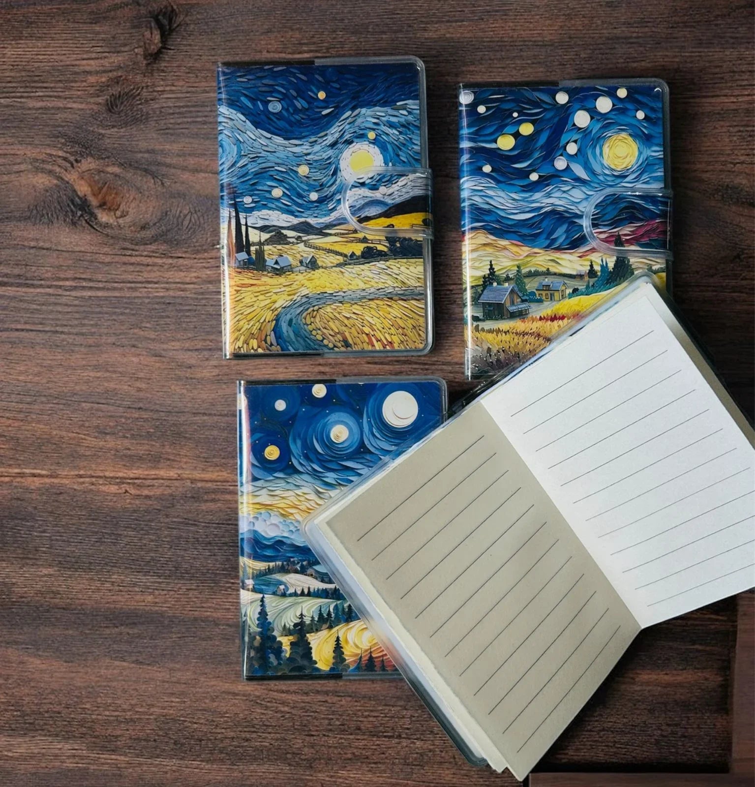 Van Gogh Latest Edition Velcro Fancy Diary A7 | Contains 1 diary