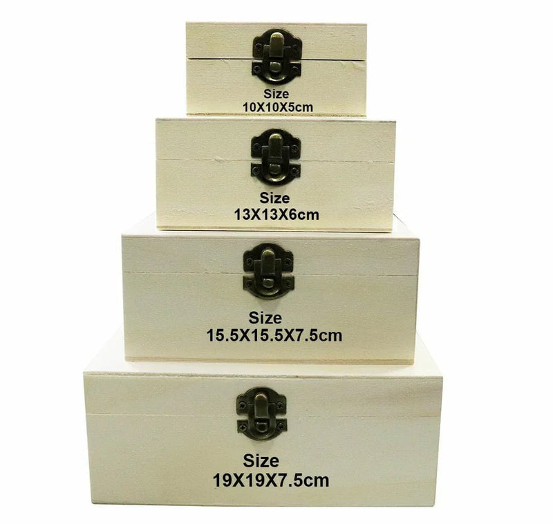 4In1 Wooden Box Square