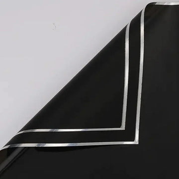 Premium Black Wrapping Paper Sheets (20 Sheets) - Elegant Prints & Vibrant Colors