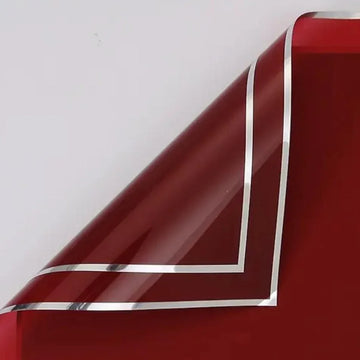 Premium Maroon Wrapping Paper Sheets (20 Sheets) - Elegant Prints & Vibrant Colors