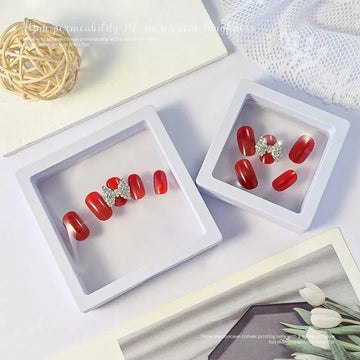 (Buy 1 Get 1 Free) PE Film Jewellery Display Box Moisture-Proof Storage Box I White Colour