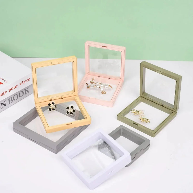 (Buy 1 Get 1 Free) PE Film Jewellery Display Box Moisture-Proof Storage Box I White Colour