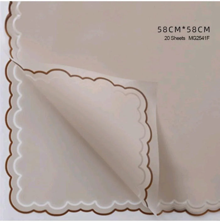 Premium Brown Plastic Wrapping Sheets | Pack of 20 Sheets