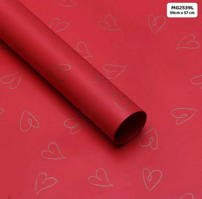 Premium Heart Wrapping Paper Sheets | 20 Pack Elegant Gift Wrappers