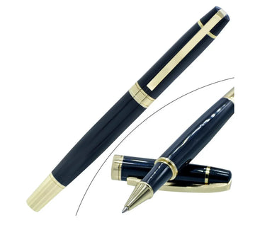 Roller Pen – Black with Golden Clip | 613RPBKGC