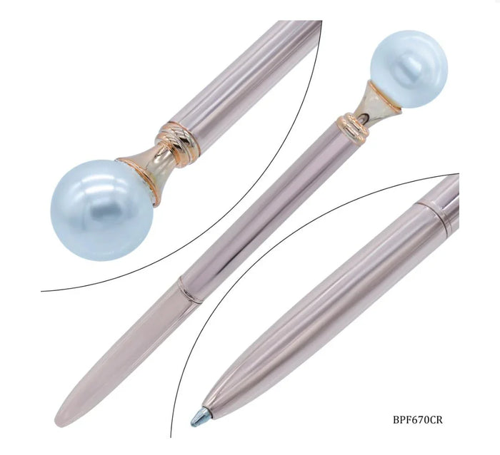 Ball Pen Fancy Top Pearl Beads Copper – BPF670CR