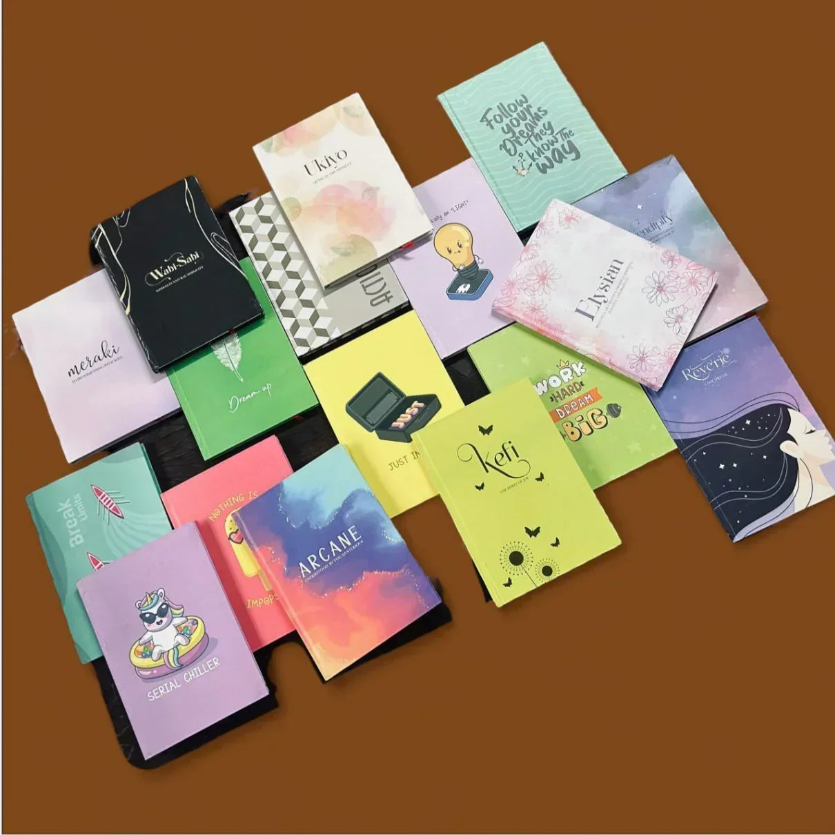 Aesthetic Diary of Inspirational Quotes and Vibrant Designs  I Contain 1 Unit I Undated New Year Journal