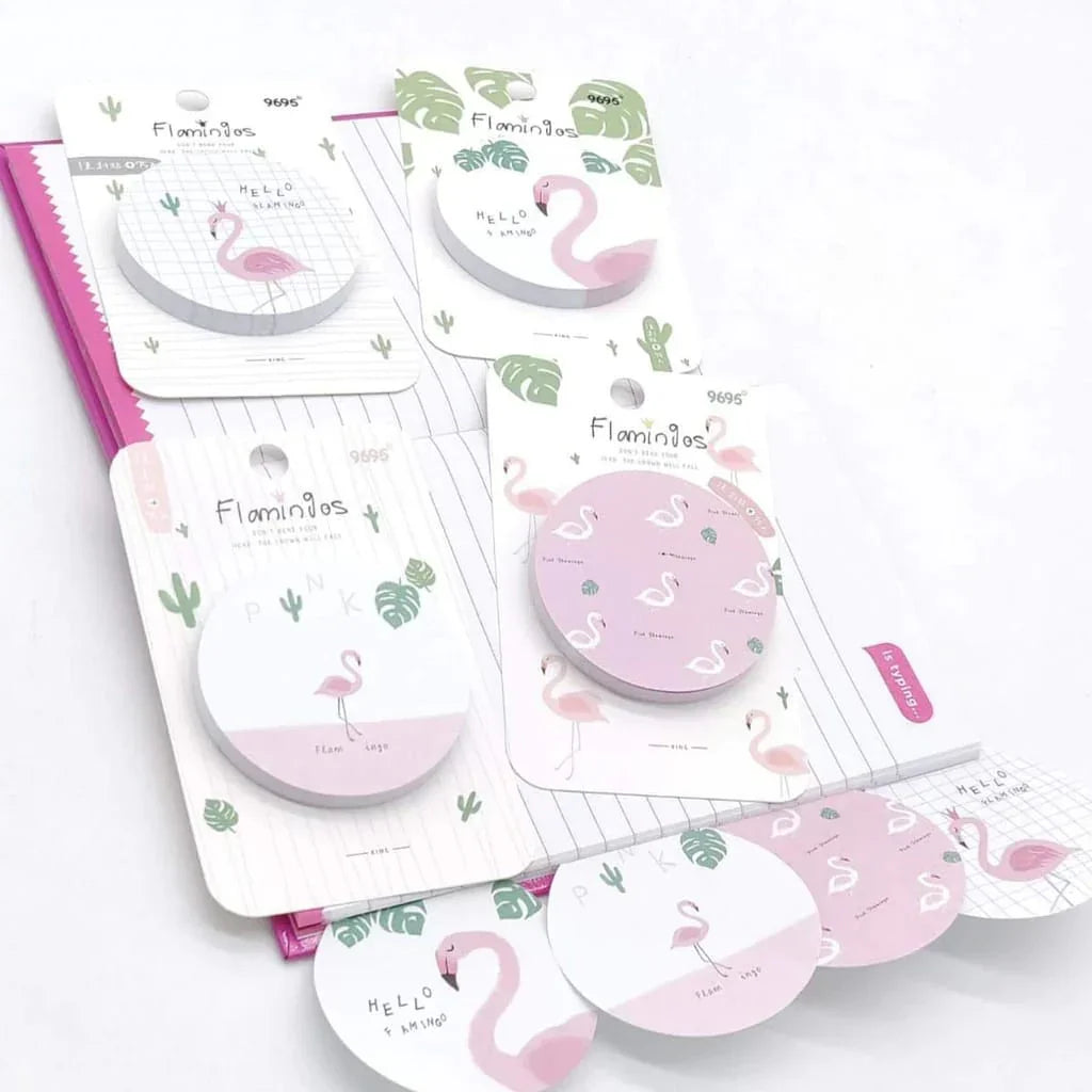 Flamingos Sticky Notes | get organised with sticky Notes | 75 Sheets | Pack Of 1
