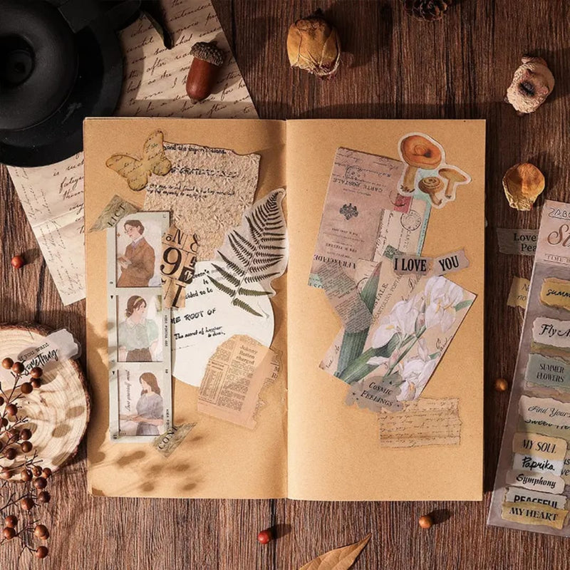 (Pack of 2) Premium Journal quote Sticker Memory Walk l Pack of 1 contains 6 sheets