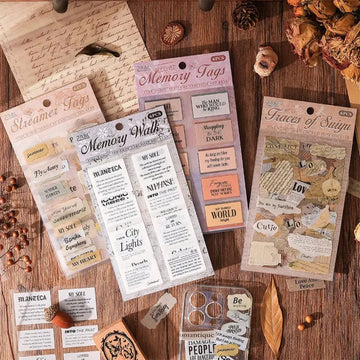 (Pack of 2) Premium Journal quote Sticker Memory Walk l Pack of 1 contains 6 sheets