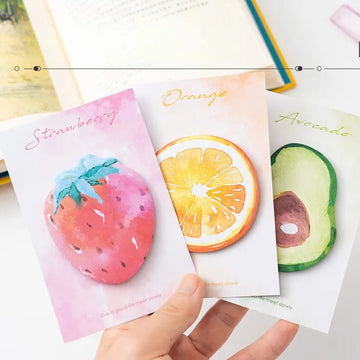 (Buy 1 Get 1 Free ) Cute Fruit sticky Notes (30 Sheets) Pack of 1