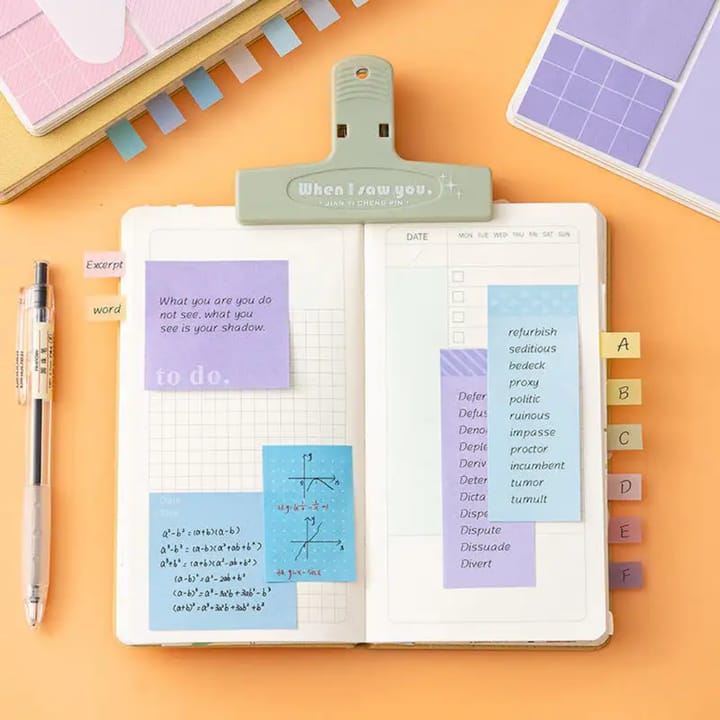 Cute Dreamy 2 in 1 A6 planner l Pack of 1 contains 11 designsx20