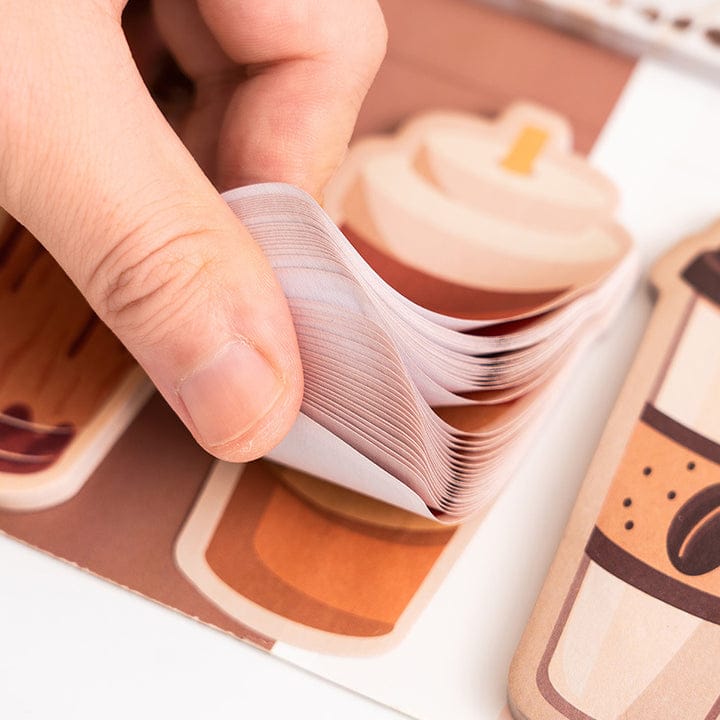 (440 sticky notes ) Coffee or Bakery Printed Sticky Notes l Pack of 1 contains 11 design x40 each