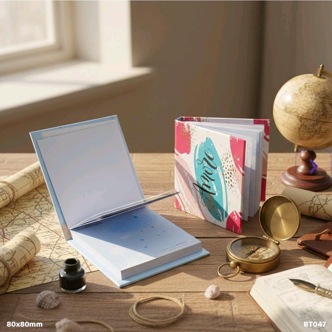 Floral printed sticky notes in diary style l Pack of 1 contains 60 sheets