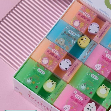 2 in 1 Pastel Cute RubBuddy Kawaii Eraser | Pack of 1 eraser