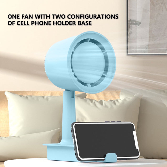 Mini Rechargeable Table Fan with Phone Stand | Portable USB Cooling Fan | Pack of 1