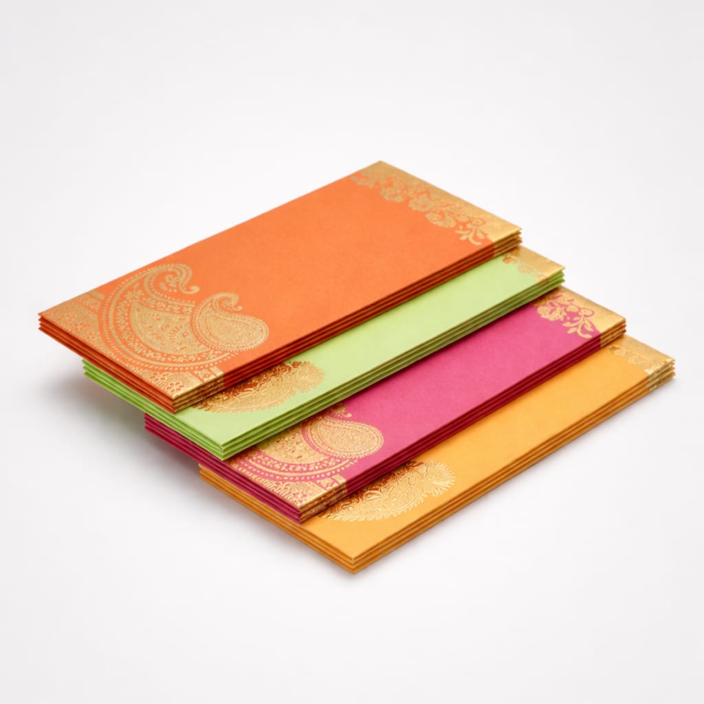 Designer Envelopes 25 Pcs | Multicolor Decorative Shagun Envelopes