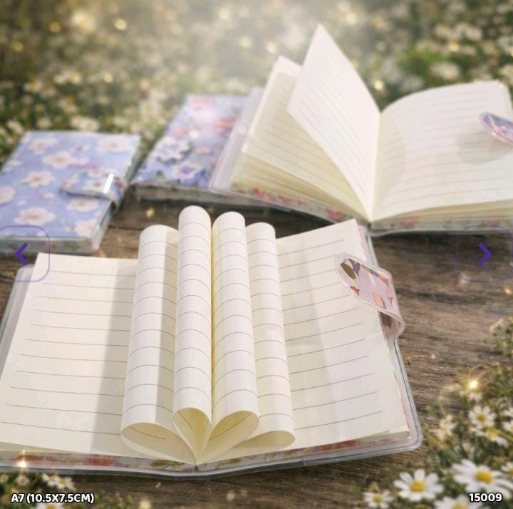 (Buy 1 Get 1 Free) Premium Soft Floral Diary l A7 l Ruled l Pack of 1