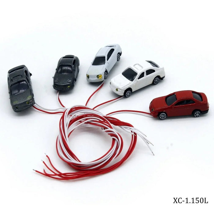 Miniature Model Car With Light 5 Pcs XC-1.150L