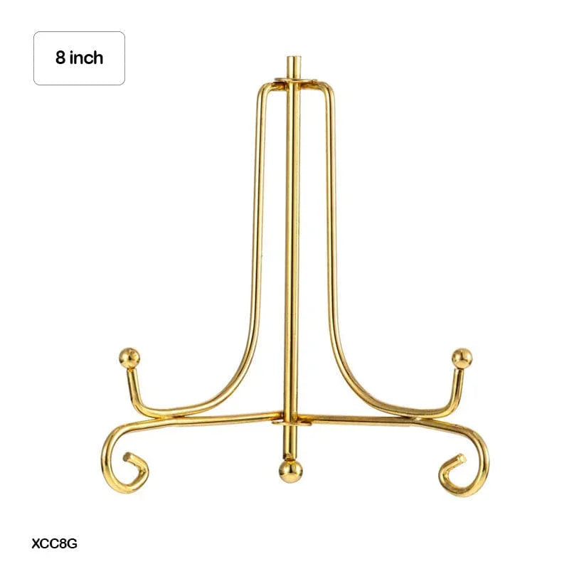 Easel & Frame Holder for frames Display Stand Iron Gold 8 Inch Code Xcc8G