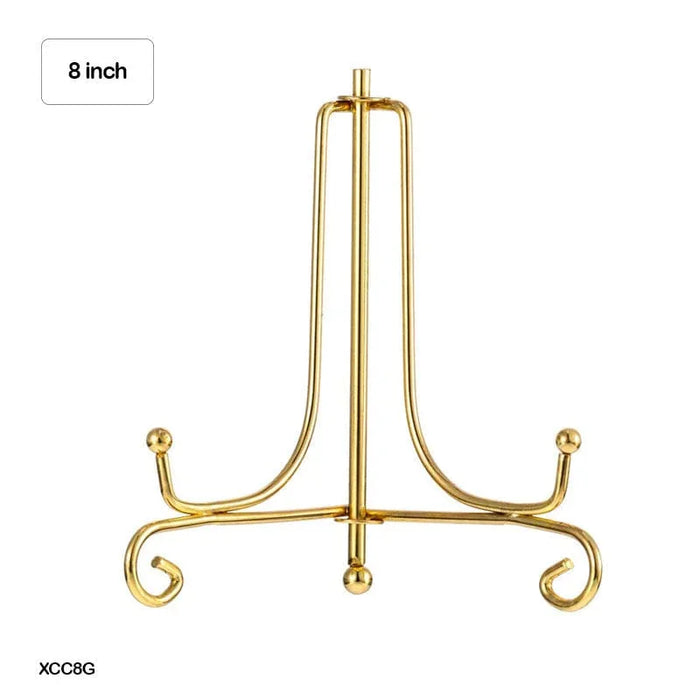 Easel & Frame Holder for frames Display Stand Iron Gold 8 Inch  Code  Xcc8G