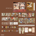 Fluffy Paw Notebook Cutout & Sticker Set - 128 Pcs