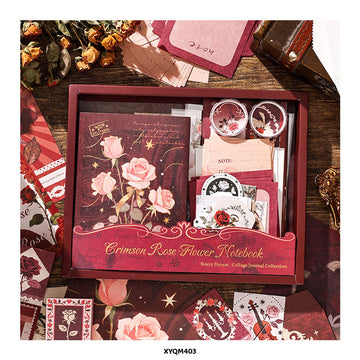 Flower Notebook Cutout & Sticker Set - 128 Pcs