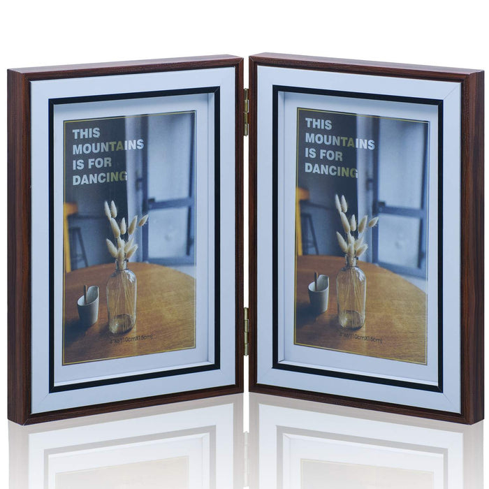 Deep Folding 2-in-1 Double Photo Frame