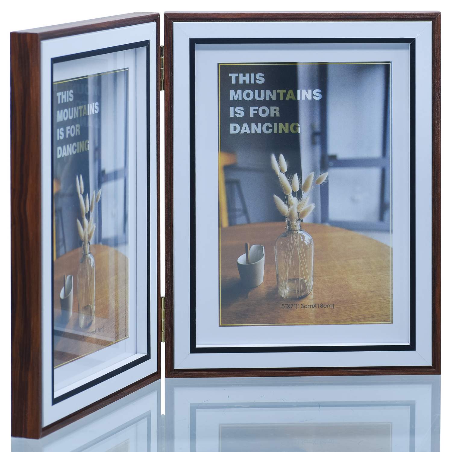 Deep Folding 2-in-1 Double Photo Frame Medium