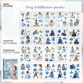 Yinmo Flower Sticker Book - 20 Sheets for Journaling
