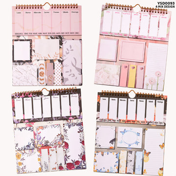 Planner with Post-It Sticky Notes