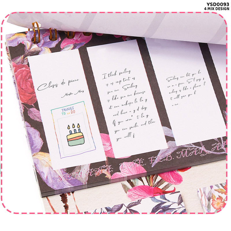 Planner with Post-It Sticky Notes