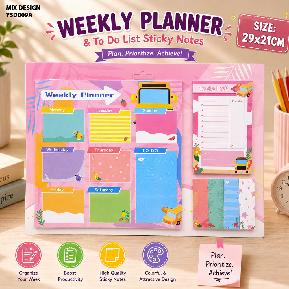 Cartoon Print Spiral Planner 29x21cm