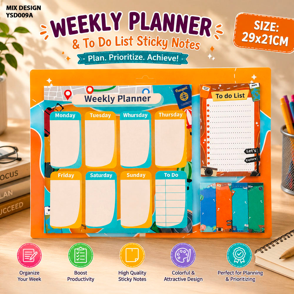 Cartoon Print Spiral Planner 29x21cm