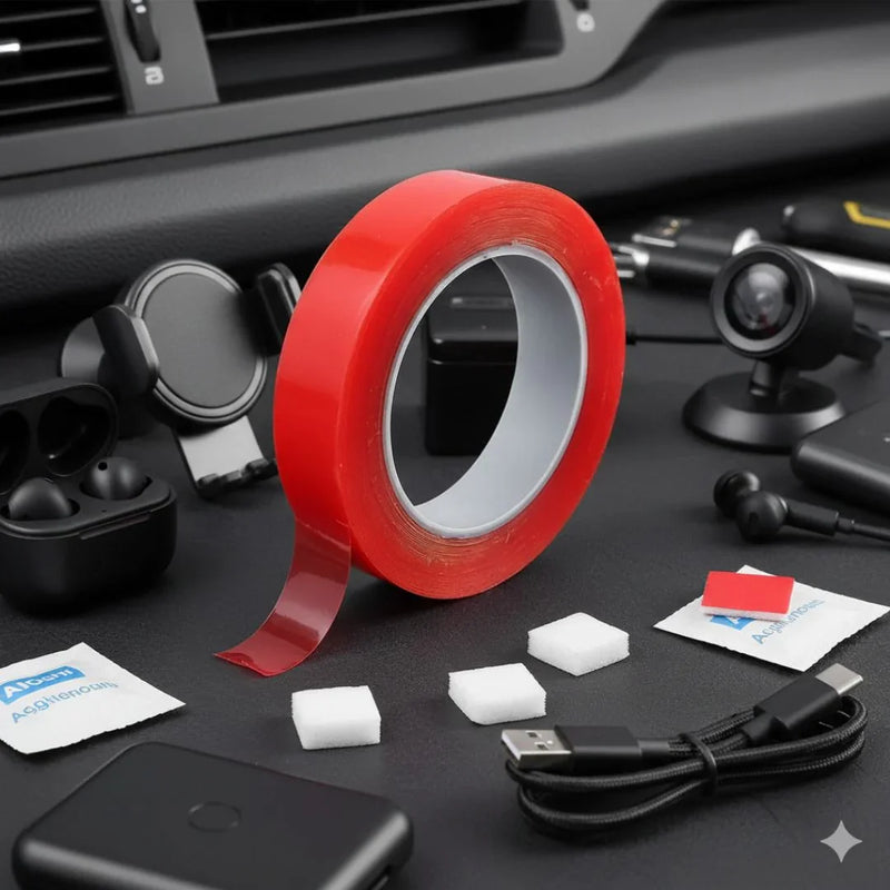 Tape Double Sided Red 5Mtr 12mm